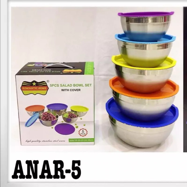 کاسه استیل رمانتیک هوم مدل ANAR-5