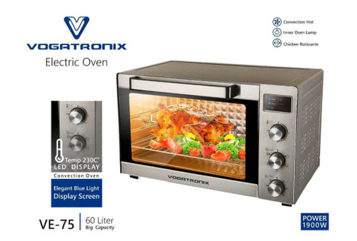 آوان توستر ۶۰ لیتر ووگاتی