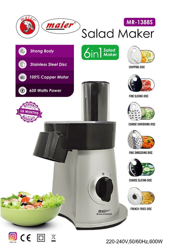 سالاد ساز مایر مدل MR-1388-S
