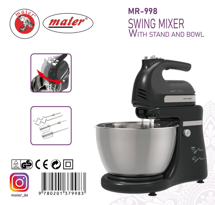 همزن کاسه دار مایر مدل MR-998