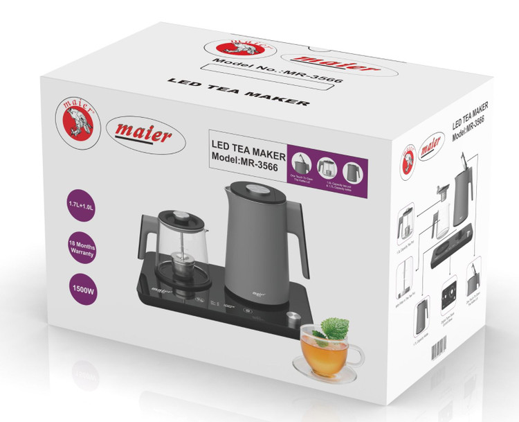 چایی ساز بغل هم مایر مدل MR-3566