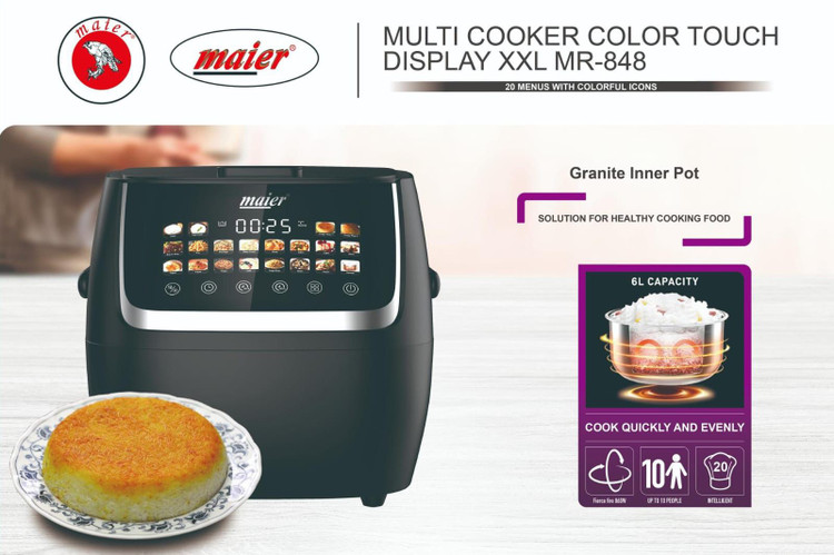 زودپز برقی(مولتی کوکر)مایر مدل MR-848